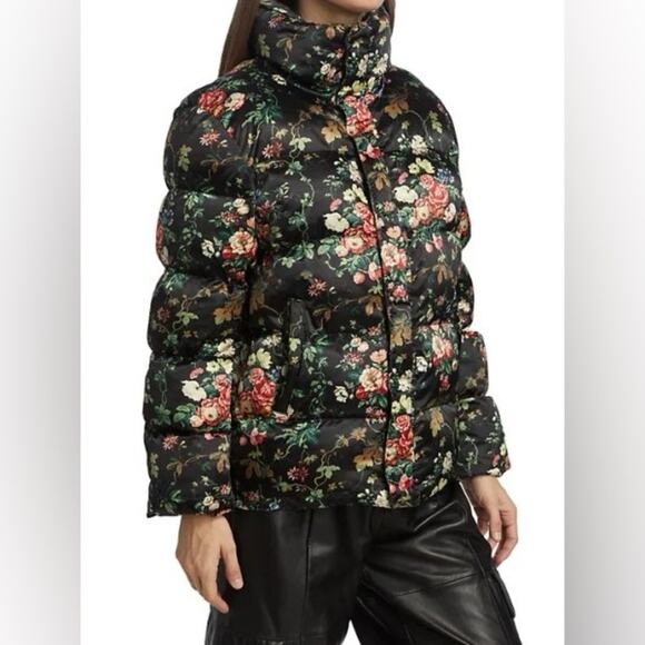 RARE NEW NWT STAUD Ace Floral Puffer Jacket Size Small - Picture 3 of 11